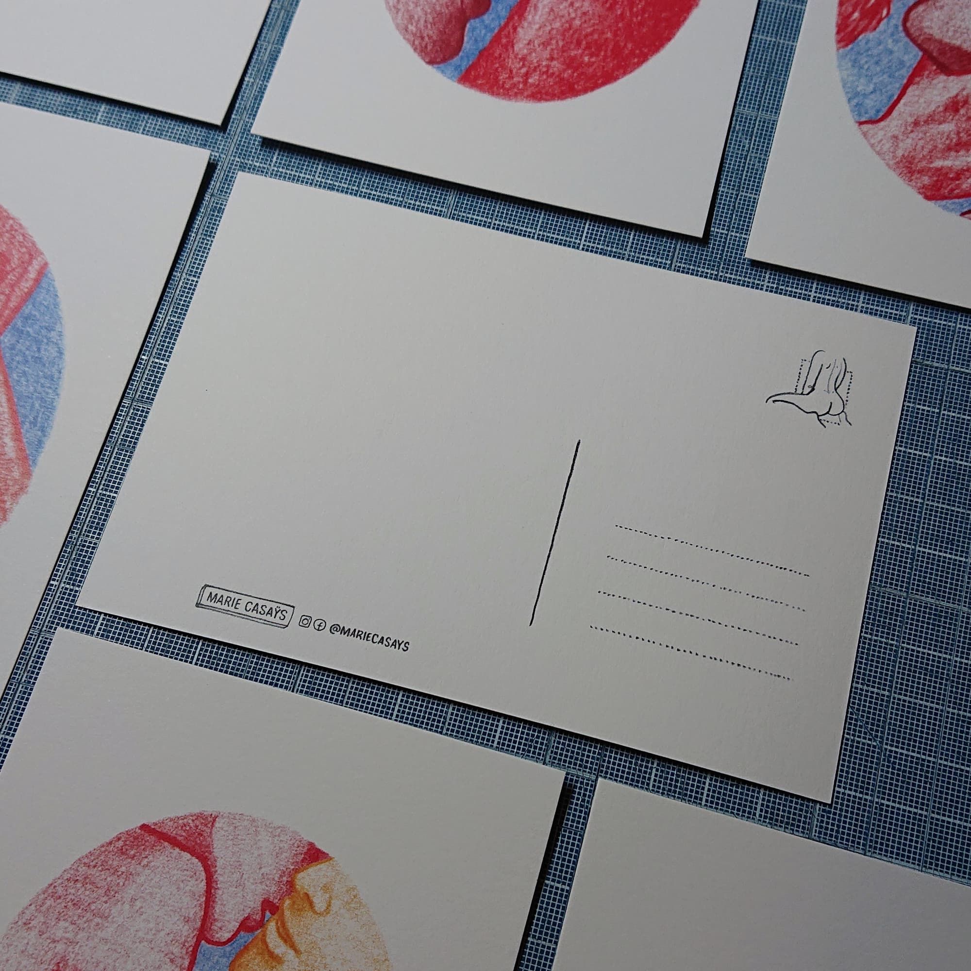 Plaisirs - 12 cartes postales illustrations
