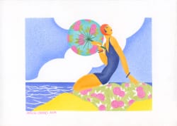 La baigneuse au parasol de René Vincent