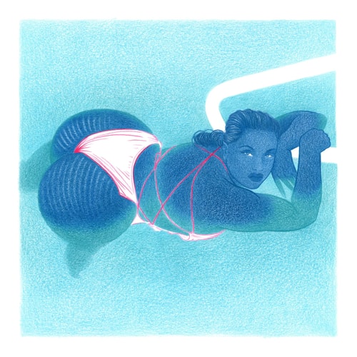 La Sirène - 30x30cm