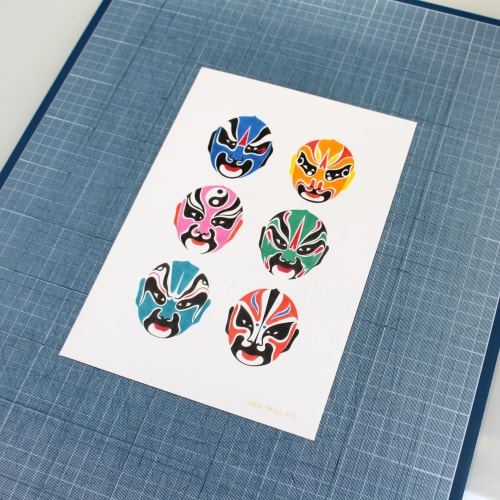 Masques d'opéra chinois