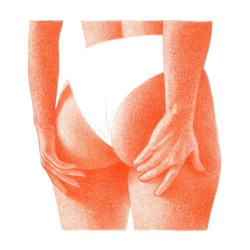 La culottée - 40x40cm encadré