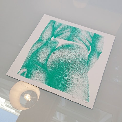 Le bouli turquoise - 30x30cm