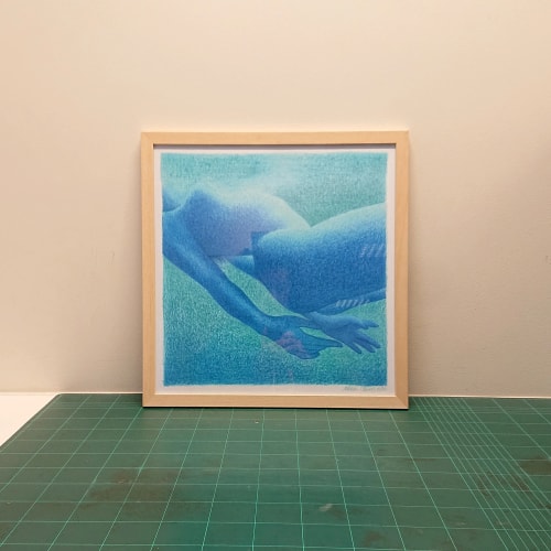 La sorcière - 40x40cm encadré