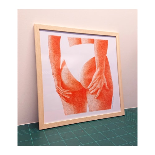 La culottée - 40x40cm encadré