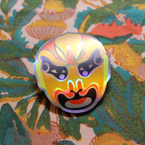Masques d'opéra chinois - stickers