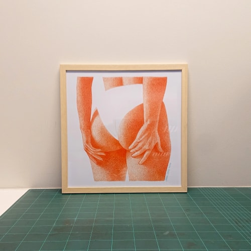 La culottée - 40x40cm encadré
