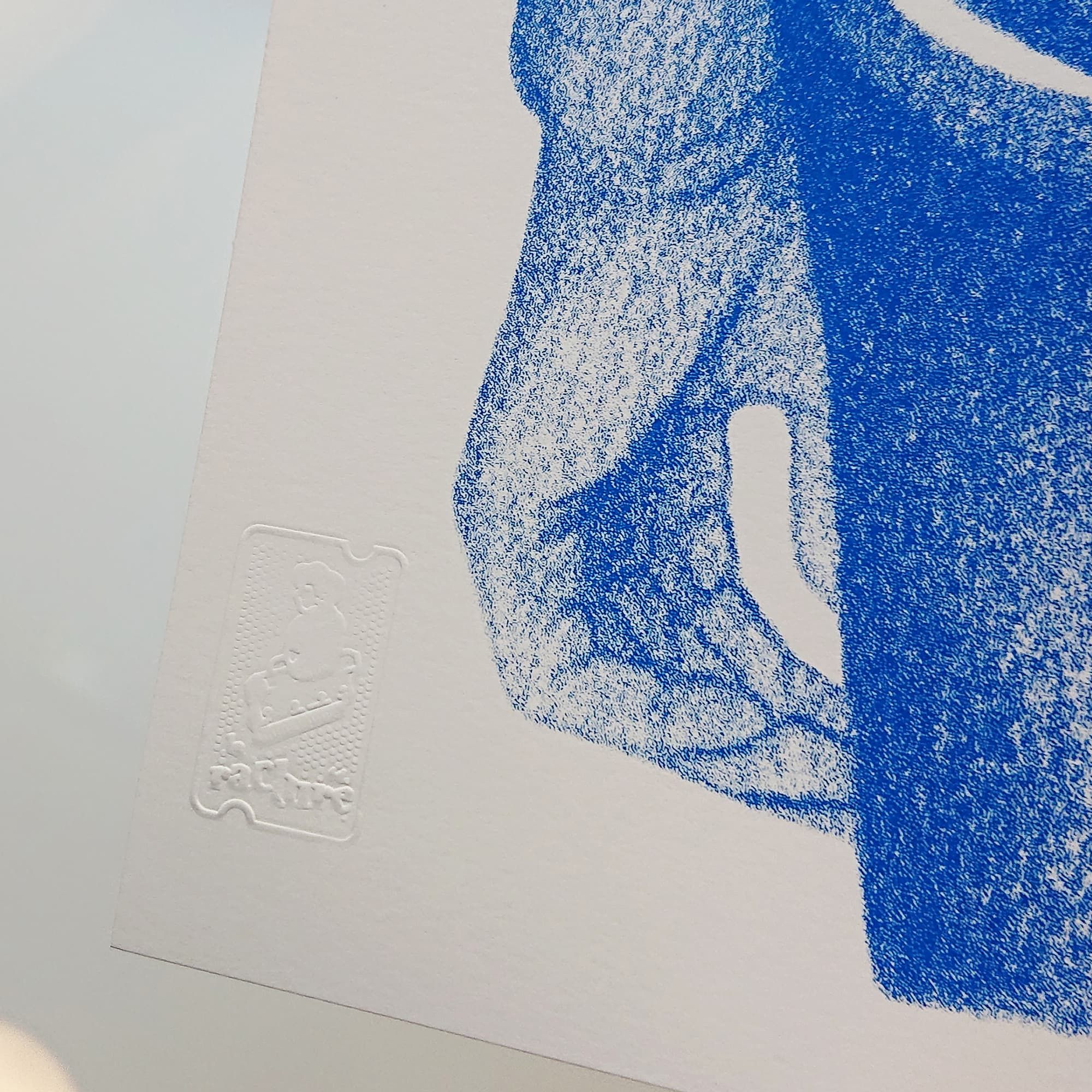 Le bouli bleu outremer - sérigraphie 30x30cm