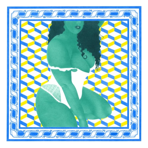 Os meloes brancos - 30x30cm