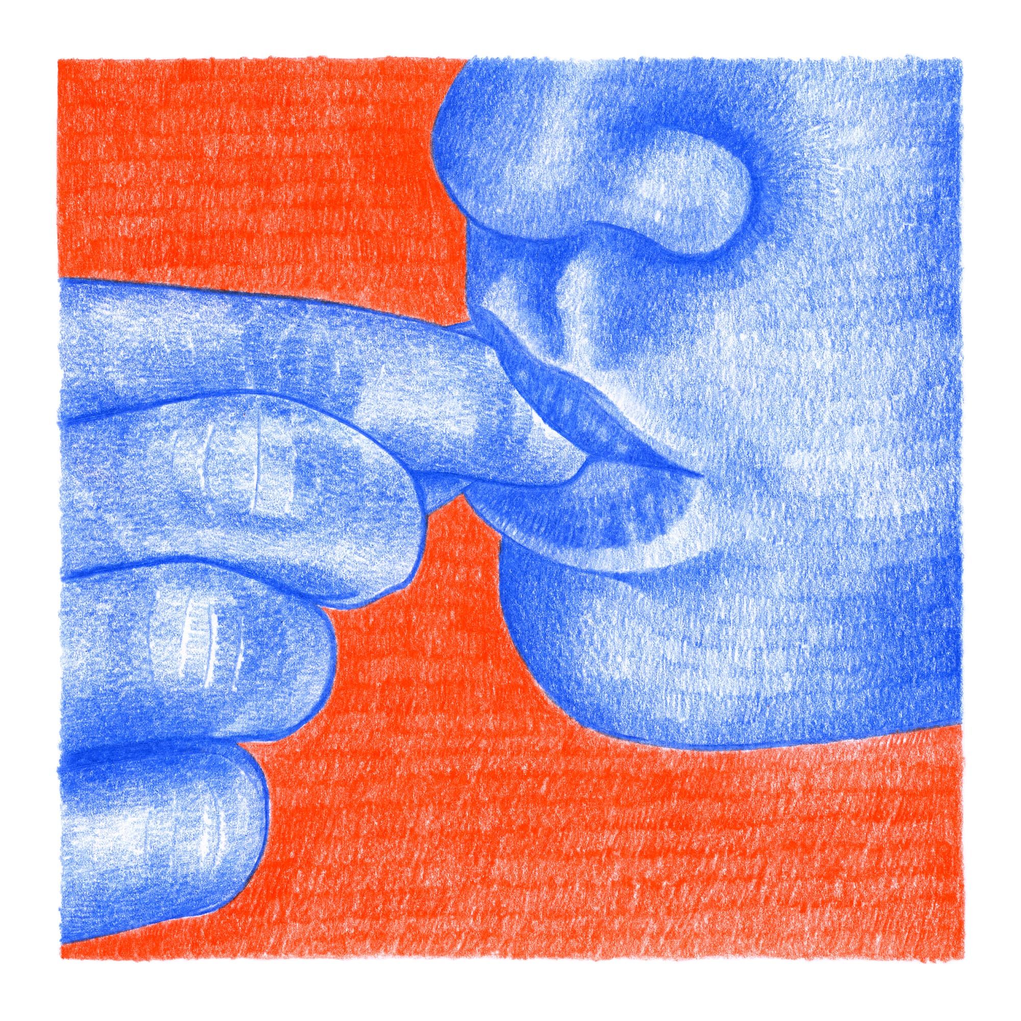 Dégustation 01 rouge - reproduction dessin 30x30cm