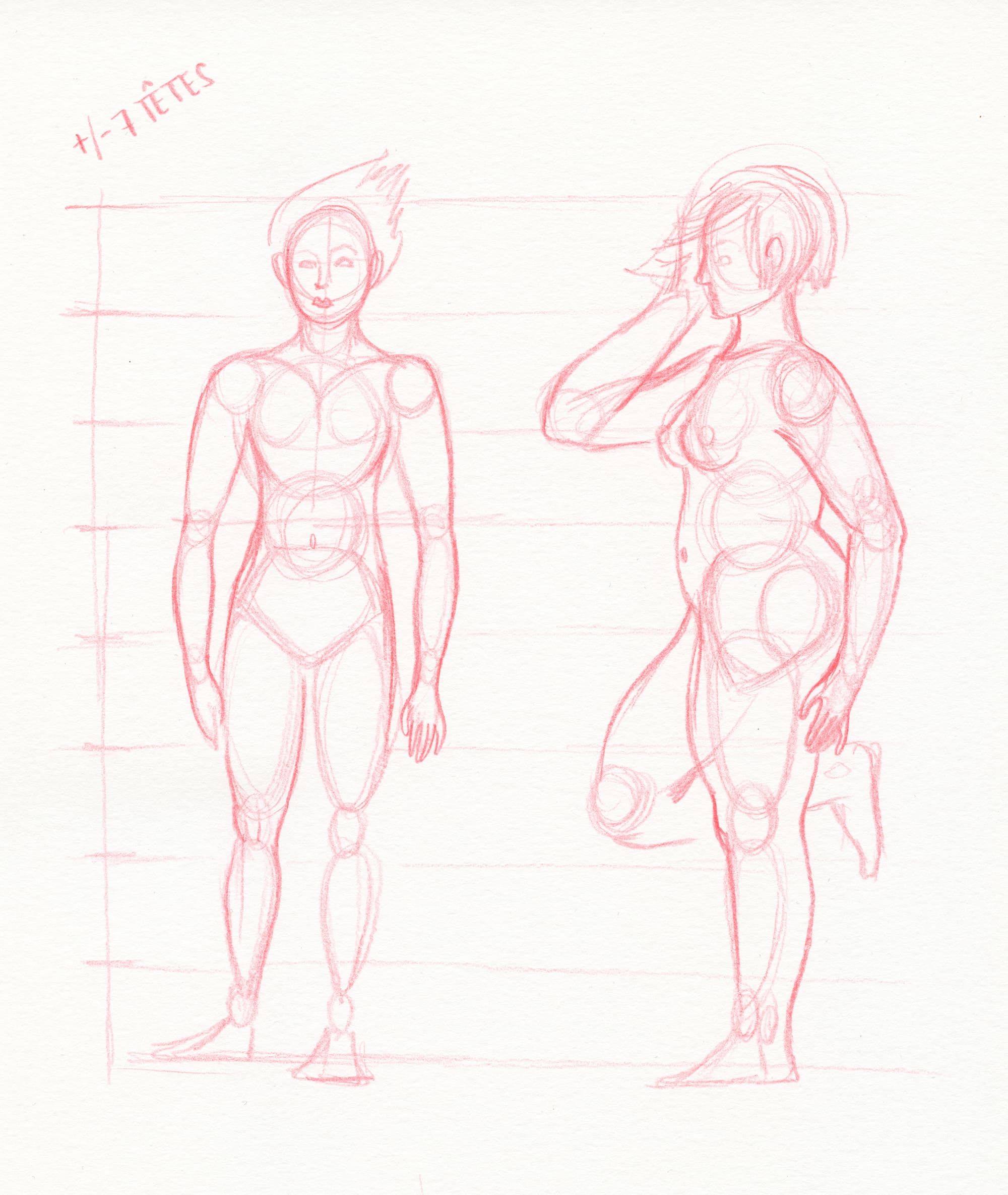 samedi 17 décembre - Cours de dessin LE CORPS - groupe 2h