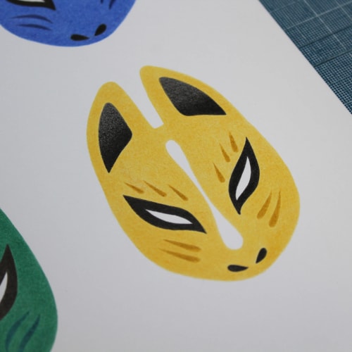 Masques Kitsune