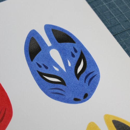 Masques Kitsune