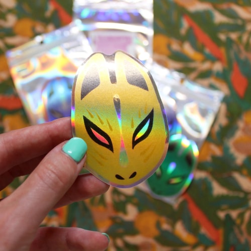 Masques Kitsune - stickers