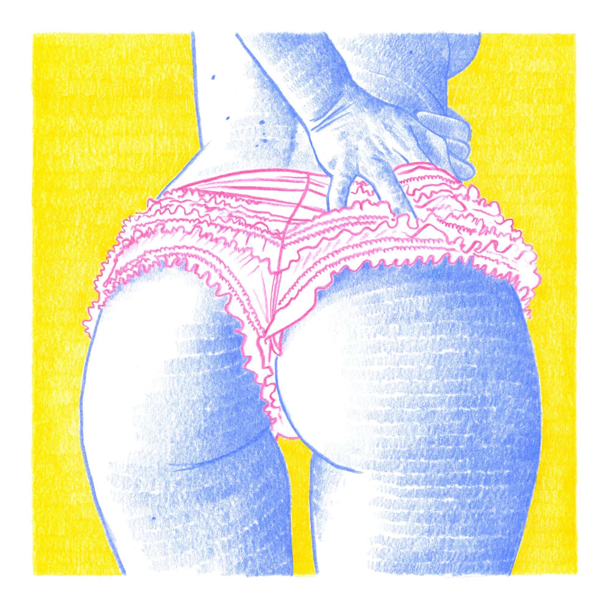 Froufrous mood - reproduction dessin 30x30cm