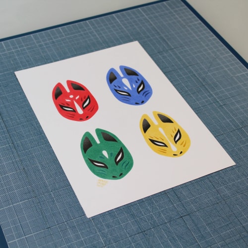 Masques Kitsune
