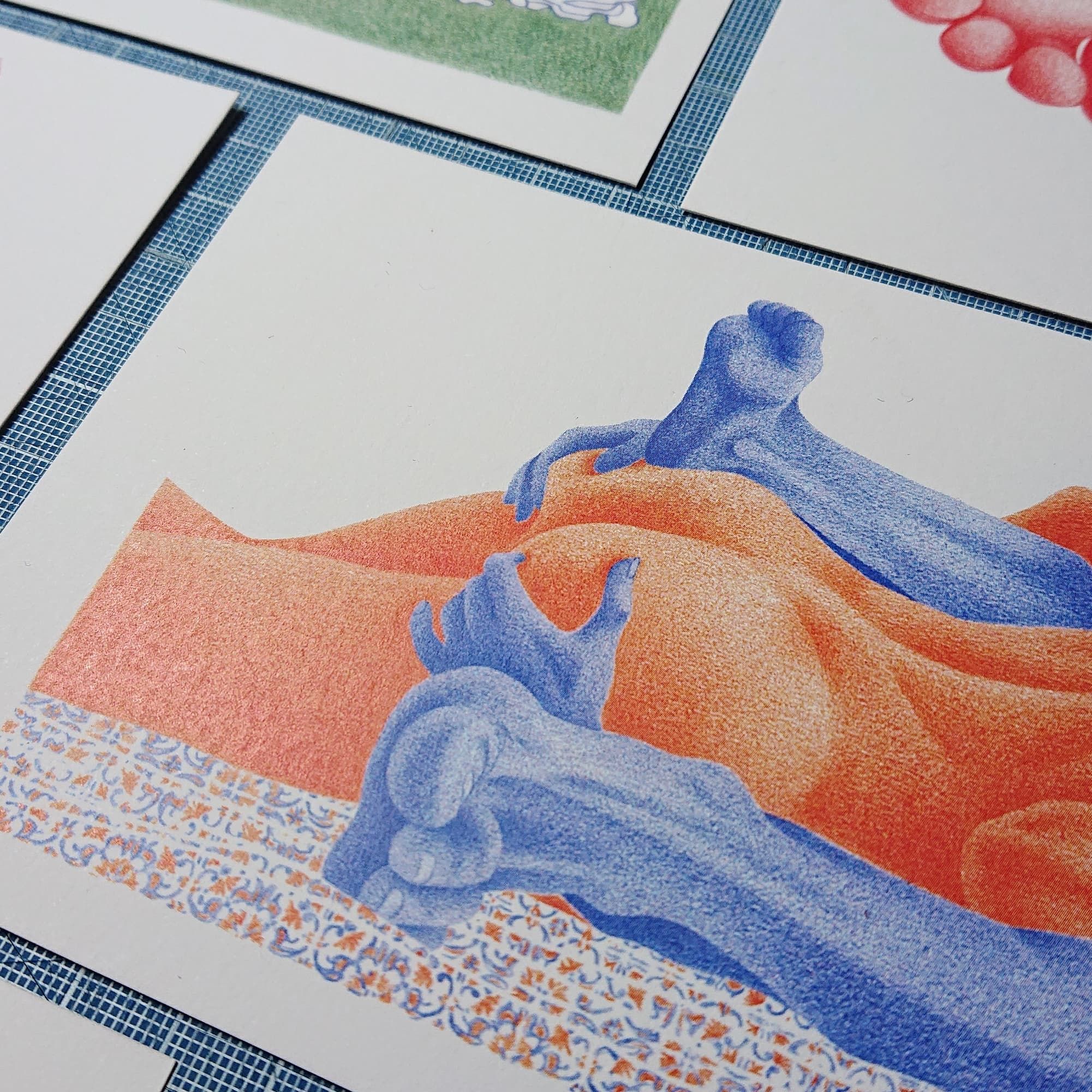 Best nine 2021 - 9 cartes postales illustrations Instagram
