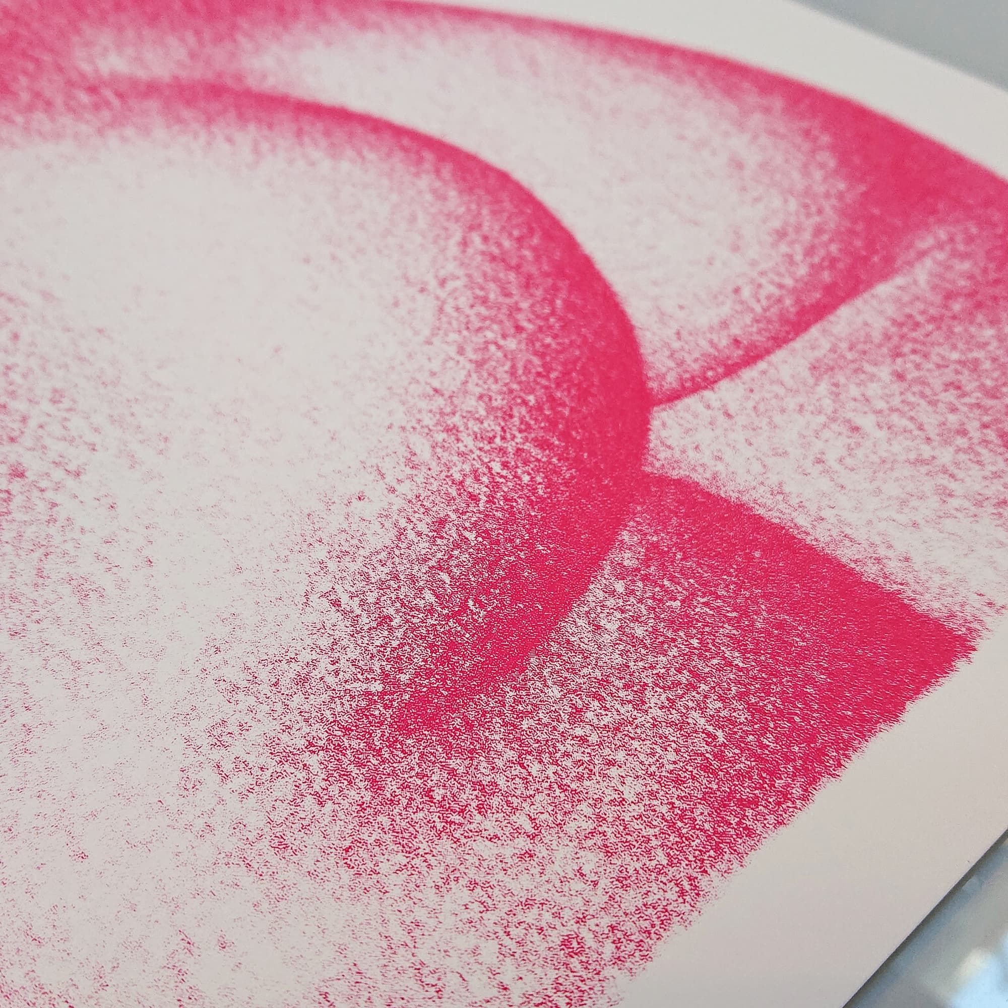 Le bouli rose - sérigraphie 30x30cm