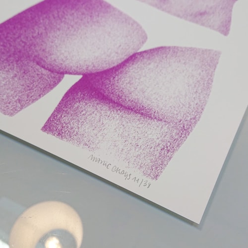 Le bouli mauve - 30x30cm