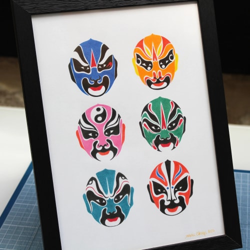 Masques d'opéra chinois