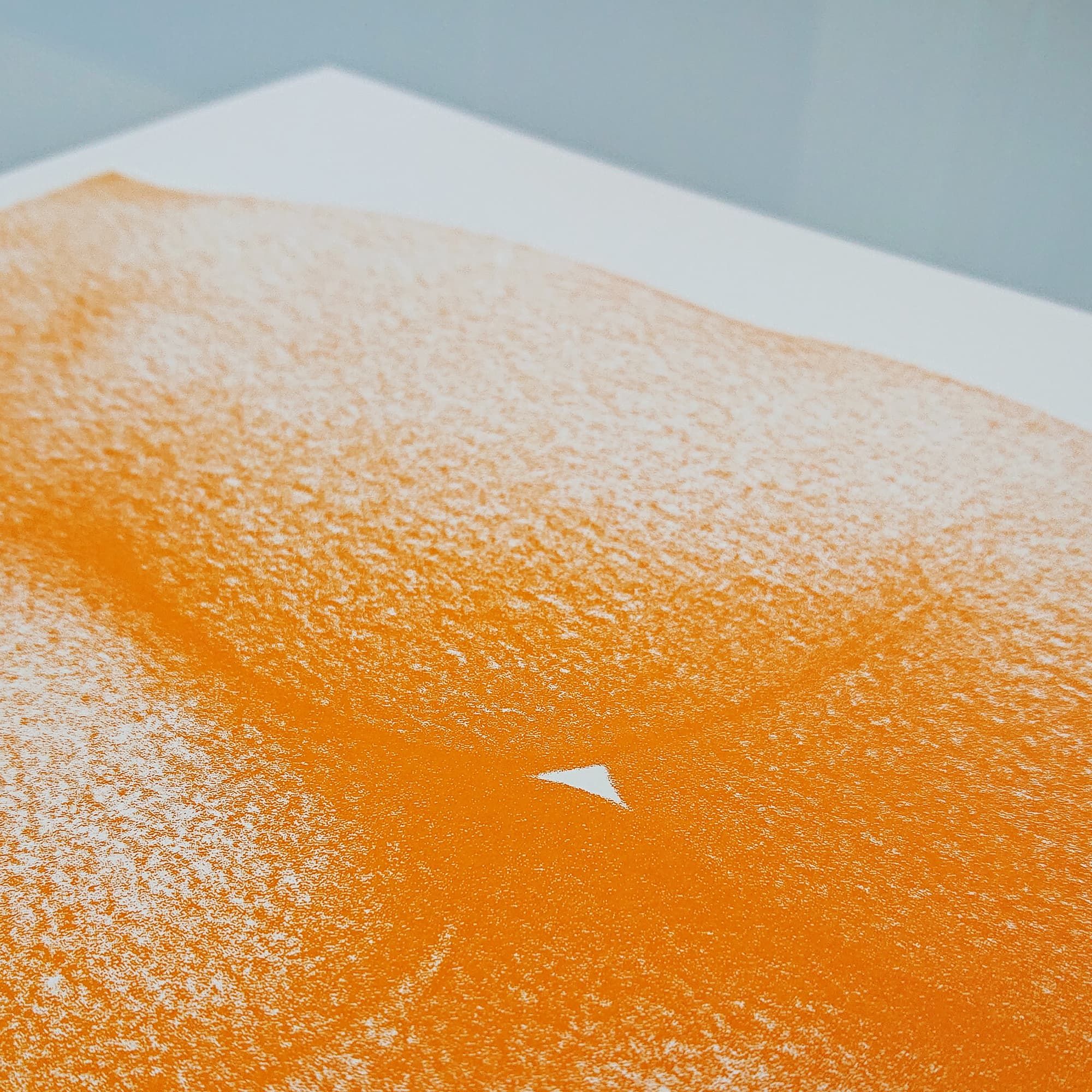 Le bouli orange - sérigraphie 30x30cm