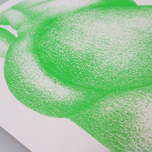 Le bouli vert pomme - 30x30cm