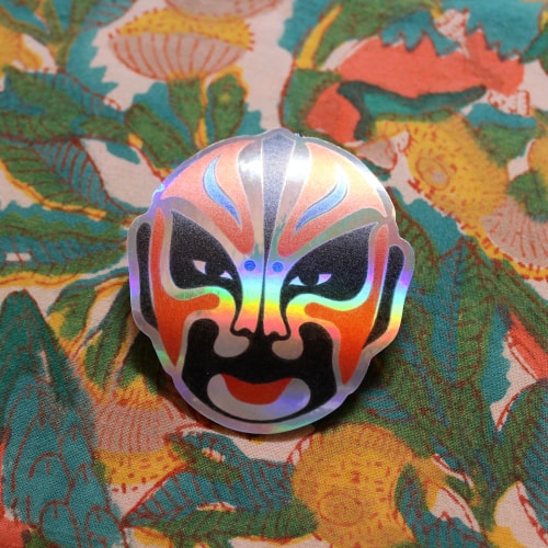 Masques d'opéra chinois - stickers