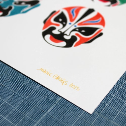 Masques d'opéra chinois