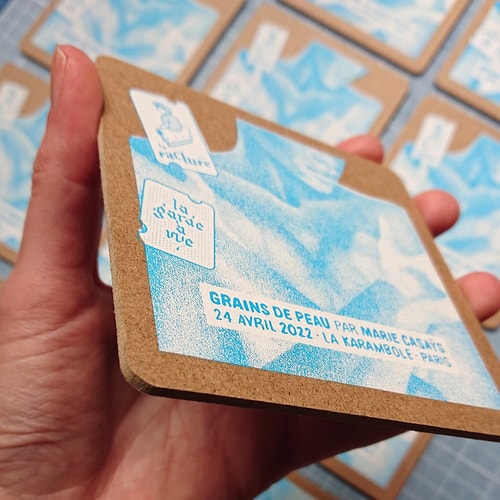 Grains de Peau - dessous de verre x éditions La Raclure