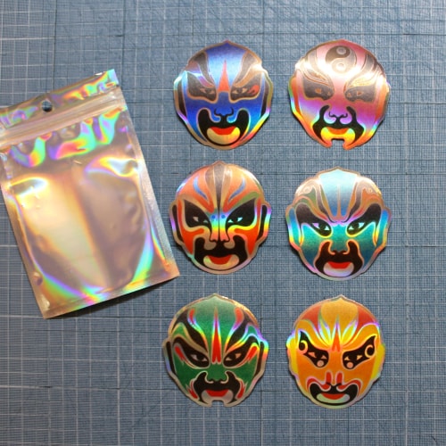 Masques d'opéra chinois - stickers