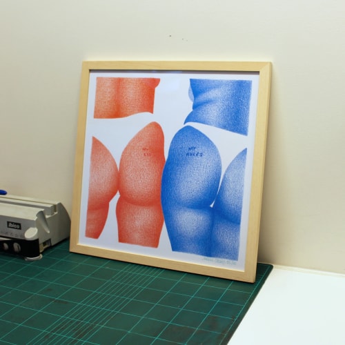 My ass my rules - 40x40cm encadré