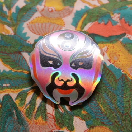 Masques d'opéra chinois - stickers