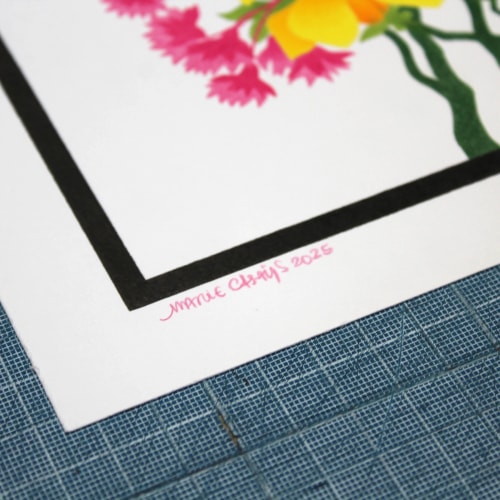 Fleurs de magnolias et de cerisier ornemental