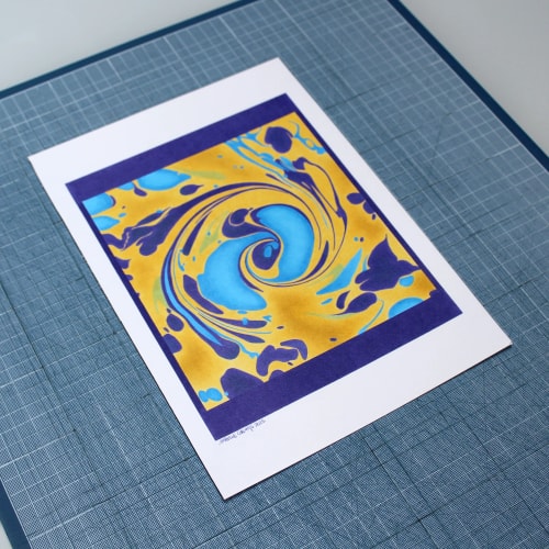 Spirale marbrée