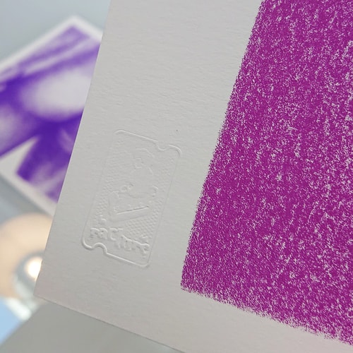 Le bouli mauve - 30x30cm