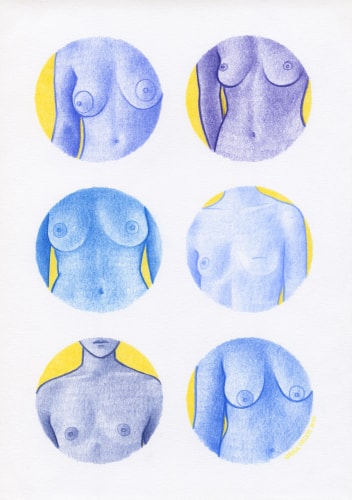 Blue boobs