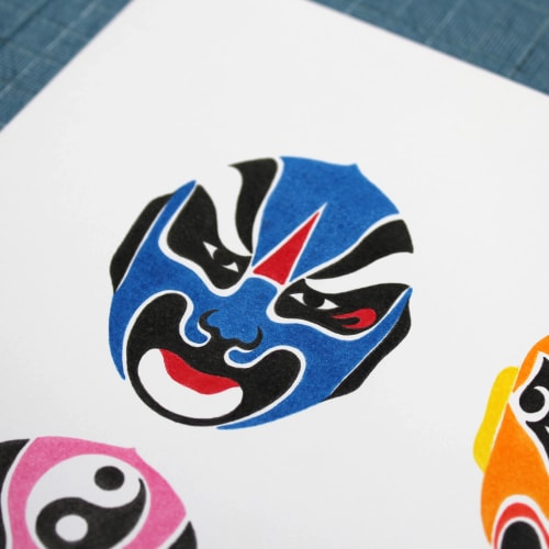 Masques d'opéra chinois