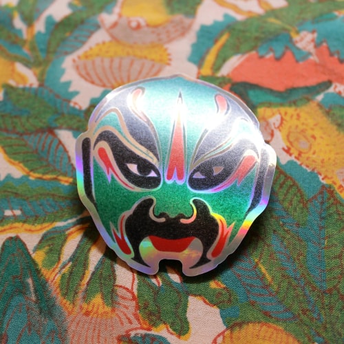 Masques d'opéra chinois - stickers