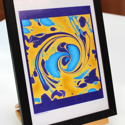 Spirale marbrée