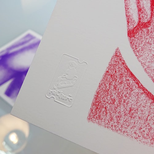 Le bouli rouge - 30x30cm