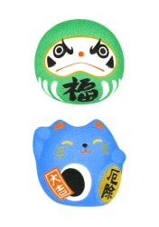 Kokeshi Daruma to Maneki Neko - A5