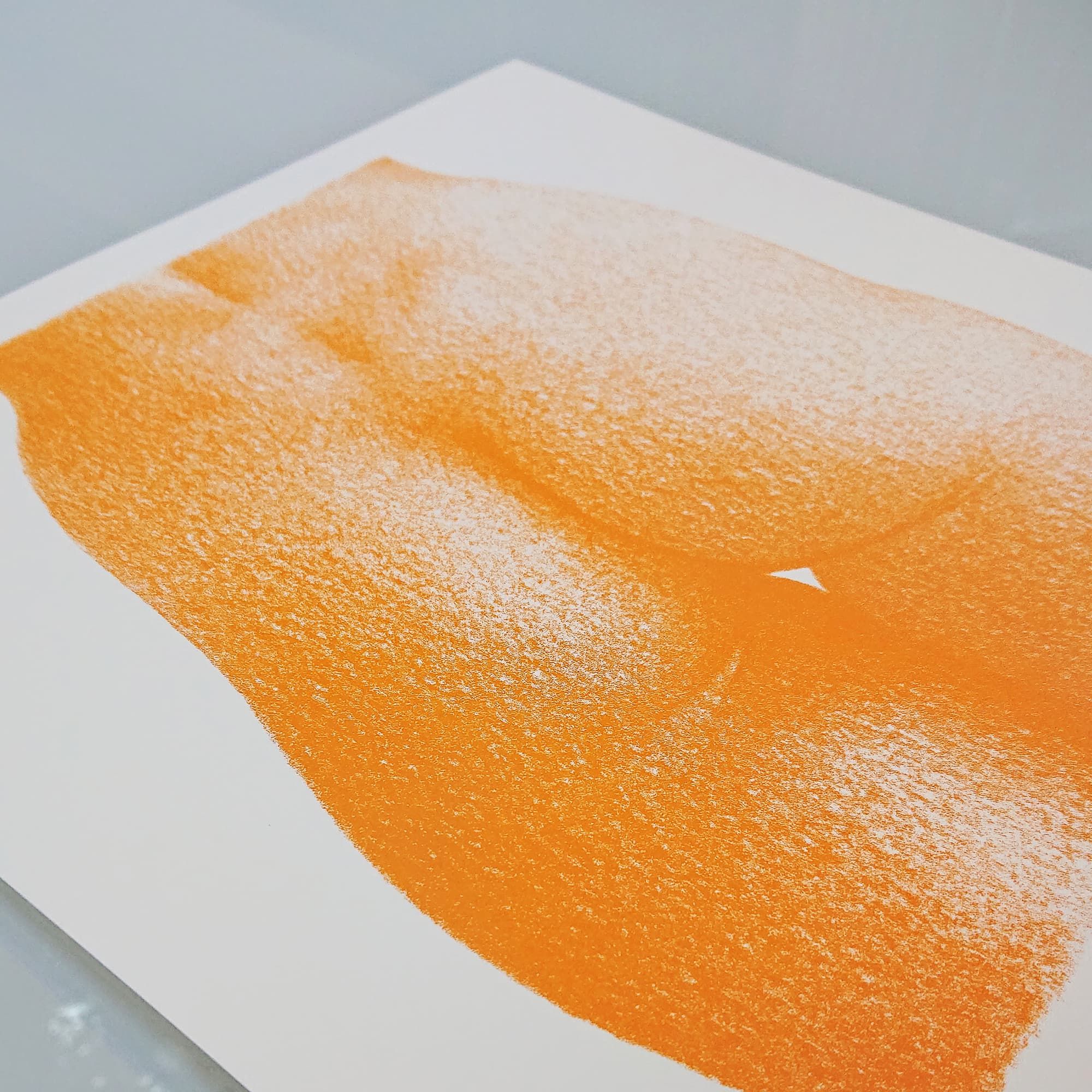 Le bouli orange - sérigraphie 30x30cm