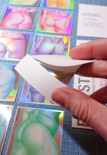 BUTT stickers - holographique