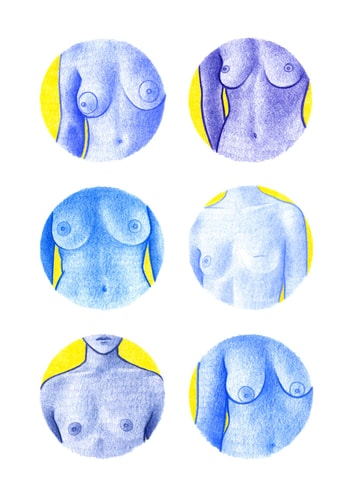 Blue boobs - A3
