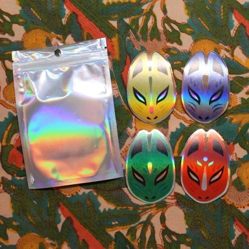 Masques Kitsune - stickers