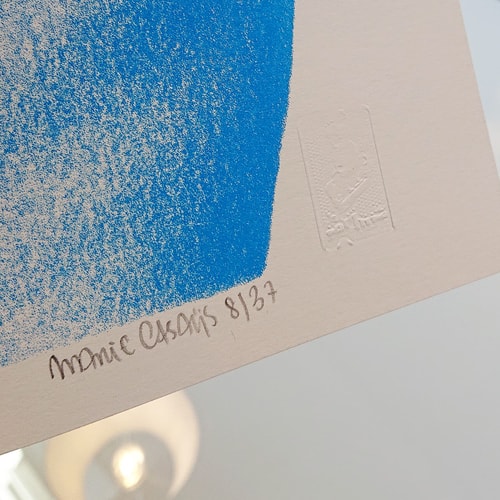 Le bouli bleu cyan - 30x30cm