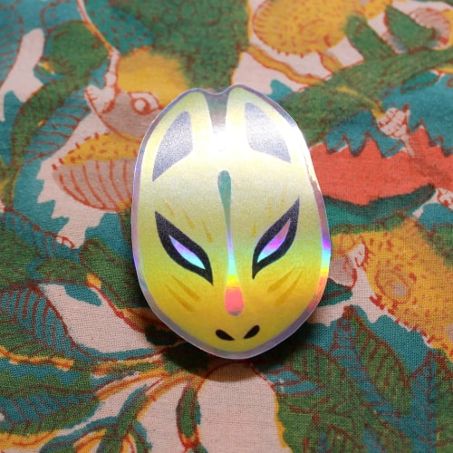 Masques Kitsune - stickers