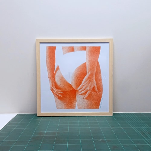La culottée - 40x40cm encadré