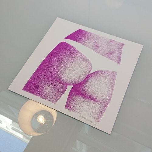 Le bouli mauve - 30x30cm