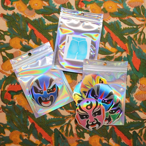 Masques d'opéra chinois - stickers