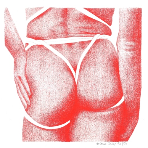 Le bouli rouge - 30x30cm